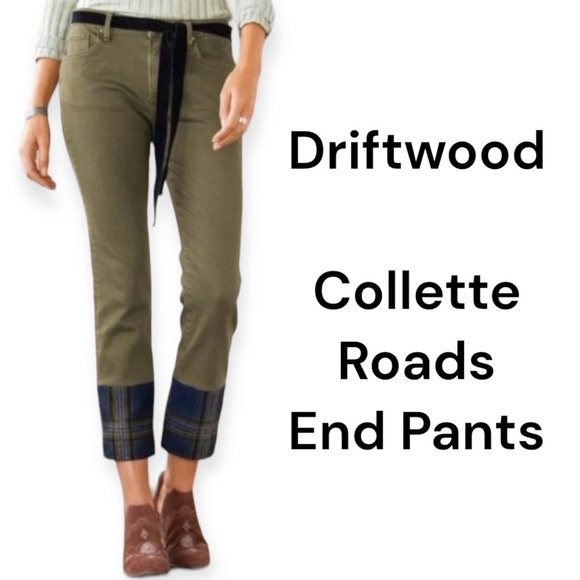 Driftwood 
Collette Roads End plaid cuff crop jeans size 27 - Picture 1 of 11
